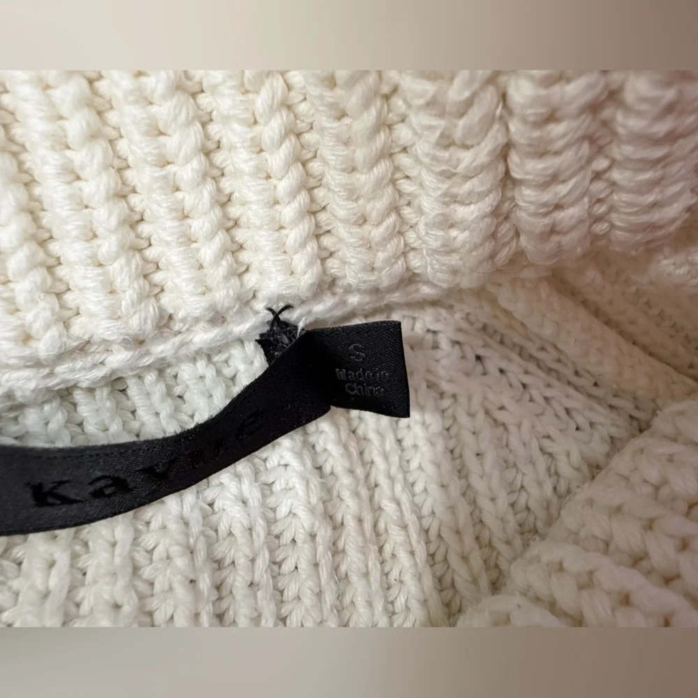 Jenni Kayne Women’s Cotton Fisherman Sweater Size Small - Picture 4 of 8